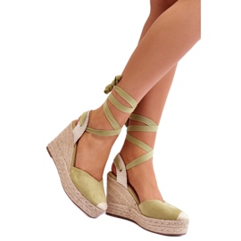 Step in style Sandálias Modelo Lendy QQ-116 Verdes - Entre com estilo