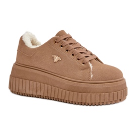 Step in style Calçado Esportivo Modelo Lotira TL293-63 Marrom - Entre com estilo