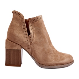 Step in style Botas Modelo Jolnima A5729-63 Bege - Entre com estilo