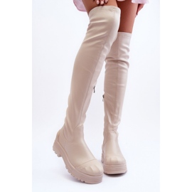 Step in style Botas Modelo Dudesa 15863 Bege - Entre com estilo