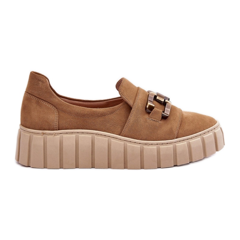 Step in style Sapatos Modelo Lewski 3398 Bege Escuro - Entre com estilo