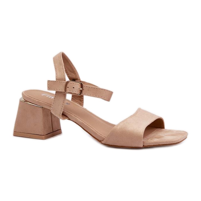 Step in style Sandálias Modelo Leisha LT33-10 Bege - Entre com estilo