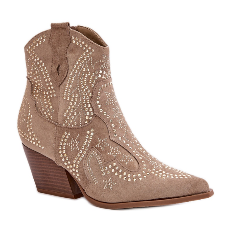 Step in style Botas Modelo Kaivina 9676A Bege - Entre com estilo