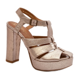 Step in style Sandálias Modelo Maciejka 06050-25 Ouro - Entre com estilo amarelo Step in style Sandálias Modelo Maciejka 06050-25 Ouro - Entre com estilo amarelo