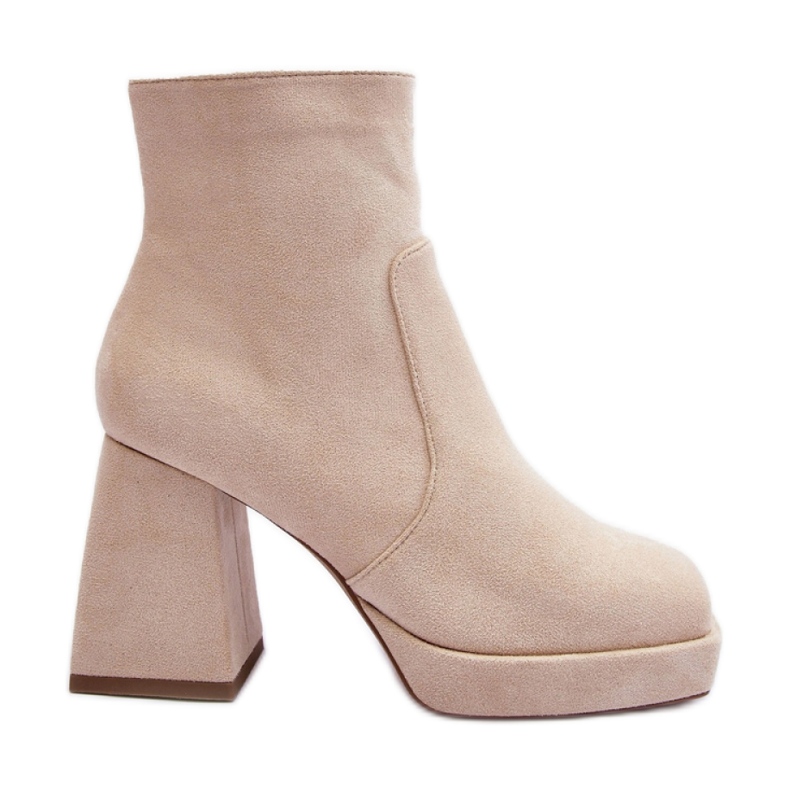 Step in style Botas Modelo Abnous NS293P Light Biege - Entre com estilo bege