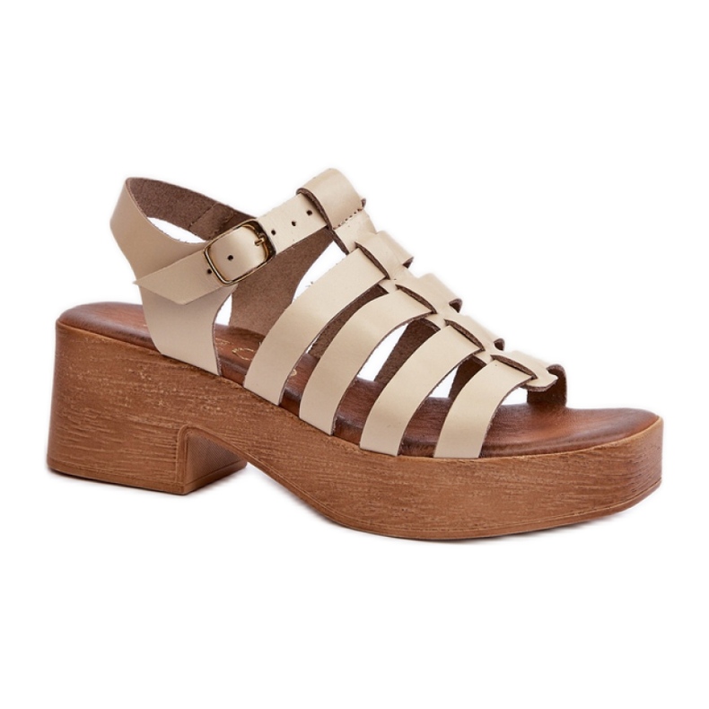 Step in style Sandálias Modelo Zazoo 40410 Bege - Entre com estilo