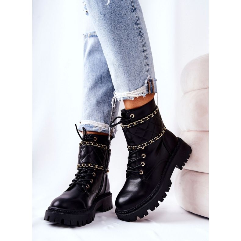 Step in style Botas de trabalho modelo Caleanor H21-71 Blk Preto - Entre com estilo