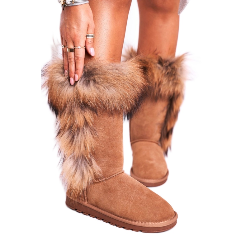 Step in style Botas de neve Modelo Balvin W19112 Marrom - Entre com estilo bege