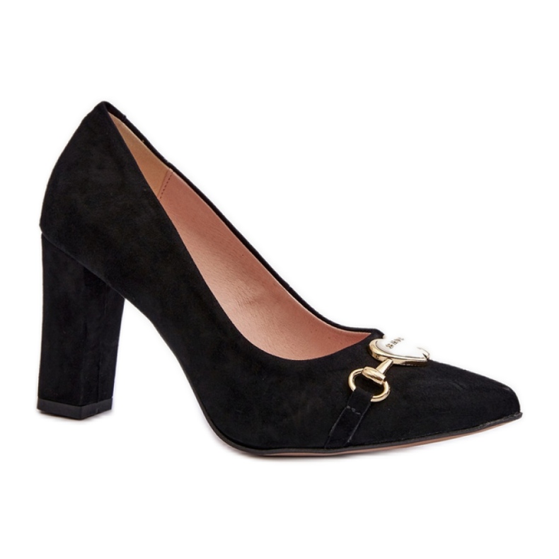 Step in style Scarpin Modelo Zazoo 2453/OS Camurça Preta – Entre com estilo preto