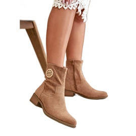 Step in style Botas Modelo Lerioria ASA198-28 Bege - Entre com estilo