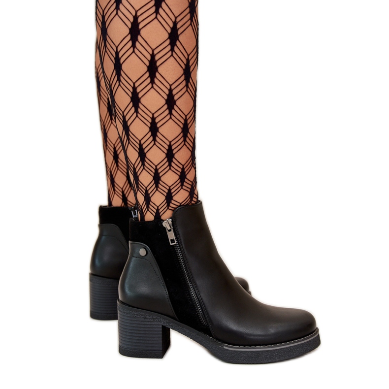 Step in style Botas Modelo Revianna KE209P Pretas - Entre com estilo preto