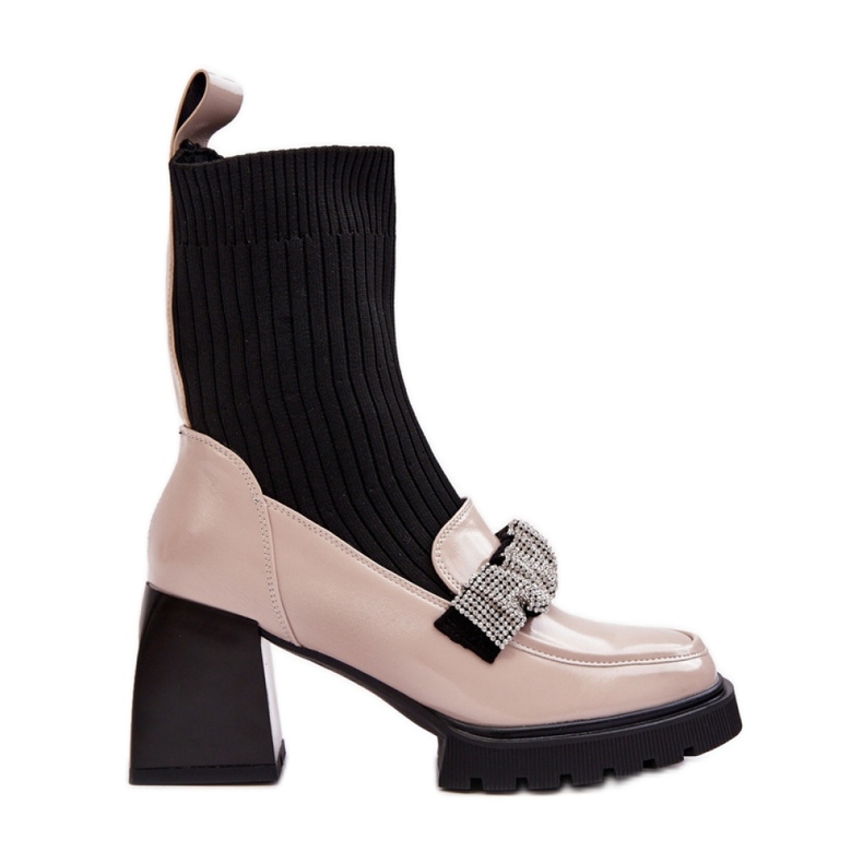 Step in style Botas Modelo S.Barski MR870-41 Bege - Entre com estilo