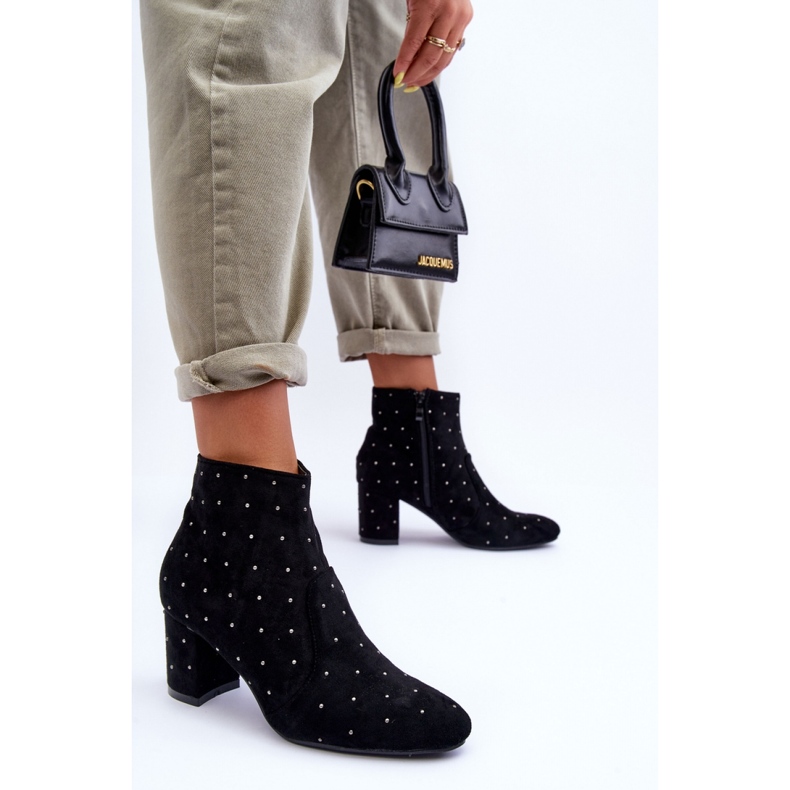 Step in style Botas Modelo Antede L08-206 Camurça Preta - Entre com estilo preto