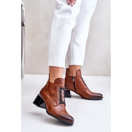 Step in style Botas Modelo Zazoo 60504 Marrom - Entre com estilo