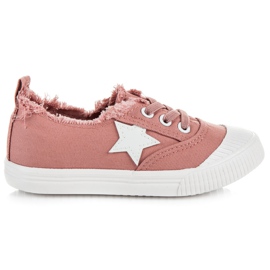 L&H Tênis elástico com um asterisco rosa