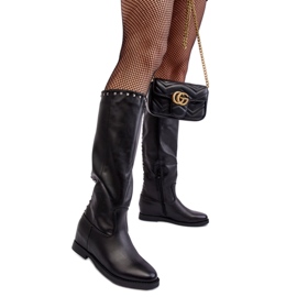 Step in style Botas Modelo Bevitis HQ5027 Pretas - Entre com estilo preto