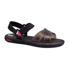 Step in style Sandálias Modelo Zaxy JJ285011 Pretas - Entre com estilo preto