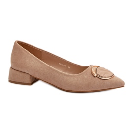 Step in style Bombas Modelo S.Barski KV27-037 Bege - Entre com estilo