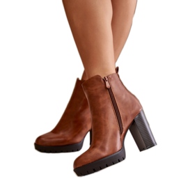 Step in style Botas Modelo Bioria UK157 Camel - Entre com estilo marrom