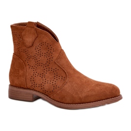 Step in style Botas Modelo S.Barski HY42-151 Camel - Entre com estilo marrom