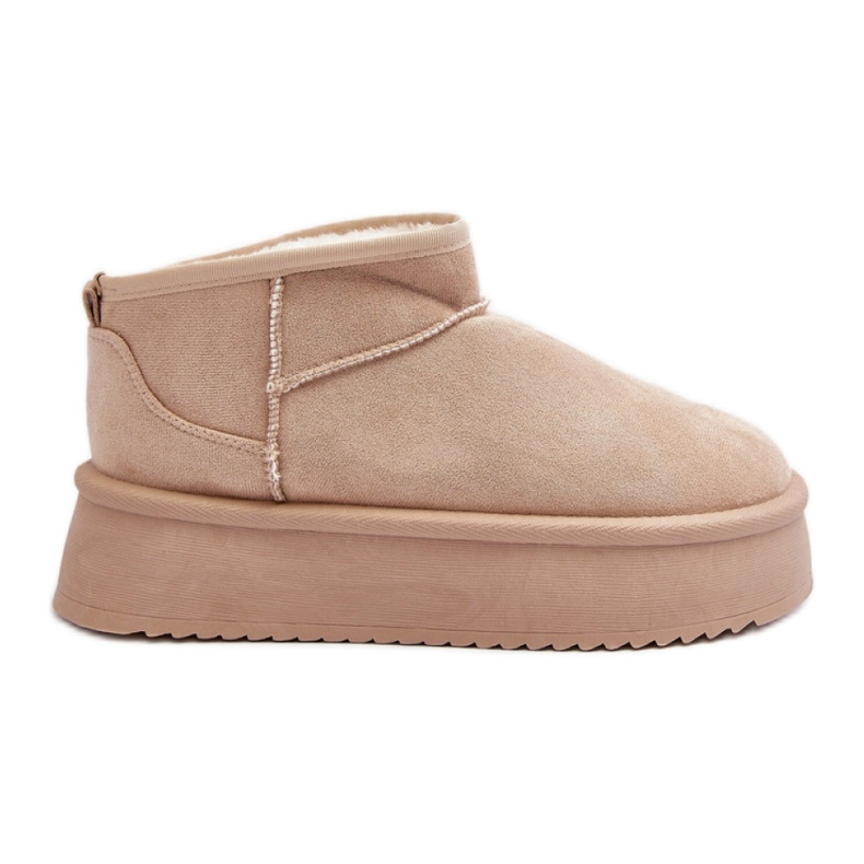 Step in style Botas de neve Modelo Caliksa UA-1855 Bege - Entre com estilo