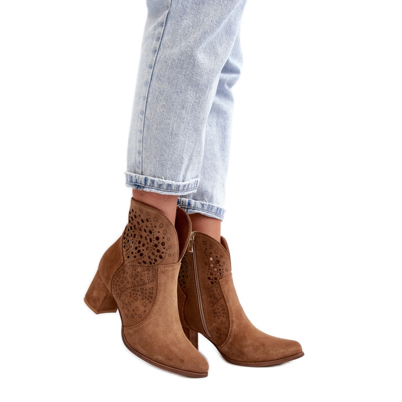 Step in style Botas Modelo Zazoo 3166/P Camel - Entre com estilo castanho
