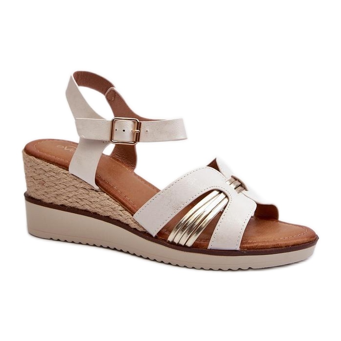 Step in style Sandálias Modelo Starlenna 24SD98-7146 Douradas - Entre com estilo amarelo