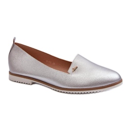 Step in style Mocassins Modelo Enzla W-98 Prata – Entre com estilo cinza