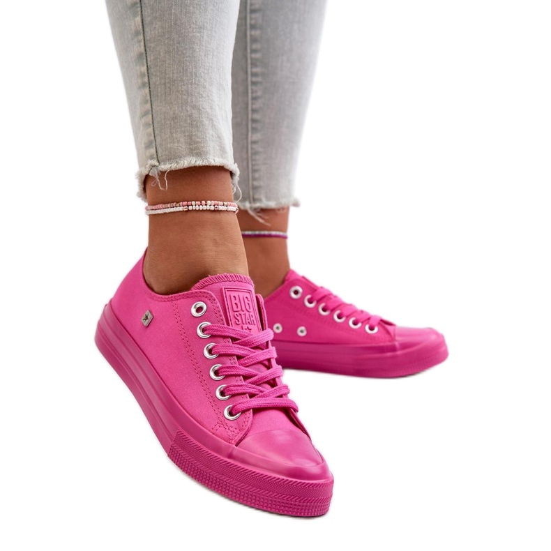 Step in style Tênis modelo Big Star NN274290 Fúcsia - Entre com estilo rosa