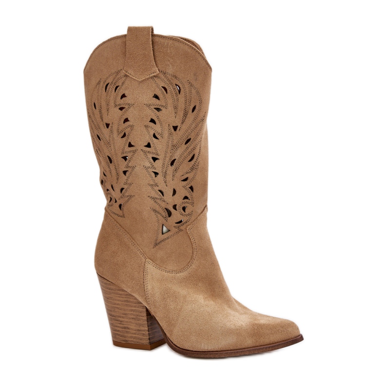 Botas Modelo Lewski 3609 Camurça Bege - Step in style Botas Modelo Lewski 3609 Camurça Bege - Step in style