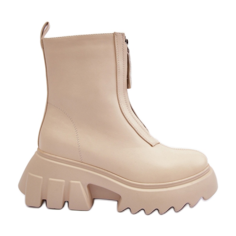 Step in style Botas Modelo Kusma JJ52P Bege - Entre com estilo