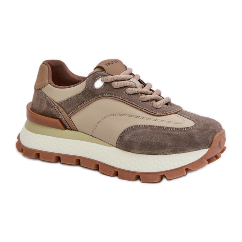 Step in style Calçado Esportivo Modelo Vinceza 41465 Bege - Entre com estilo