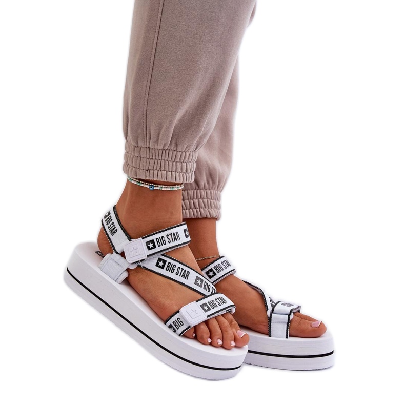 Step in style Sandálias Modelo Big Star NN274A526 Brancas - Entre com estilo branco