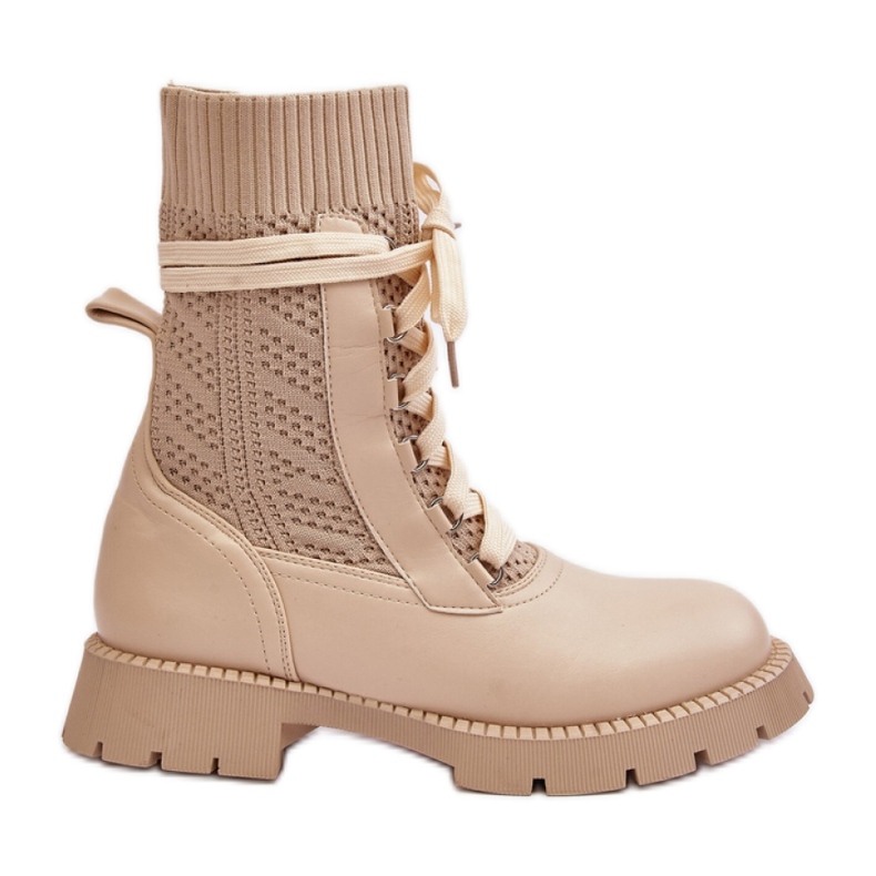 Step in style Botas Modelo Gentiana 8573A Bege - Entre com estilo