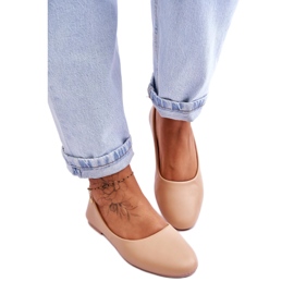 Step in style Sapatos de bailarina Modelo Stacee 9BL02-1029 Bege - Entre com estilo