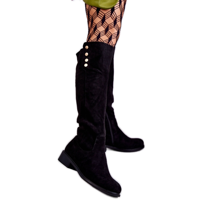 Step in style Botas Modelo Laura HY207-186 Pretas - Entre com estilo preto
