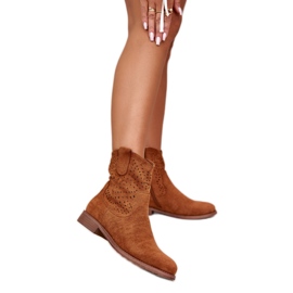 Step in style Botas Modelo S.Barski HY42-135 Camel - Entre com estilo marrom