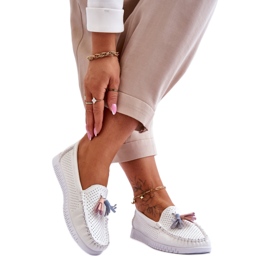 Step in style Mocassins Modelo Lanzarot 23PB08-5372 Branco - Entre com estilo