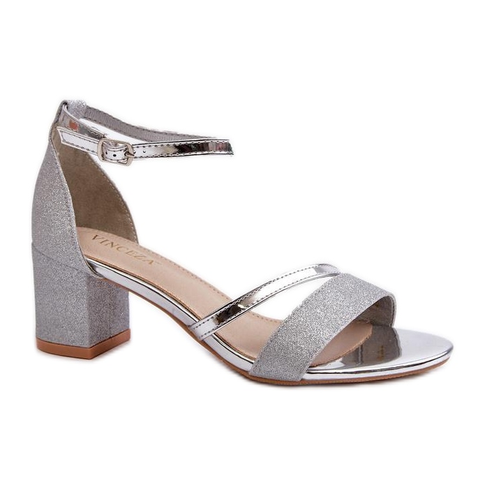 Step in style Sandálias Modelo Ploemis 20244 Prata - Entre com estilo cinza