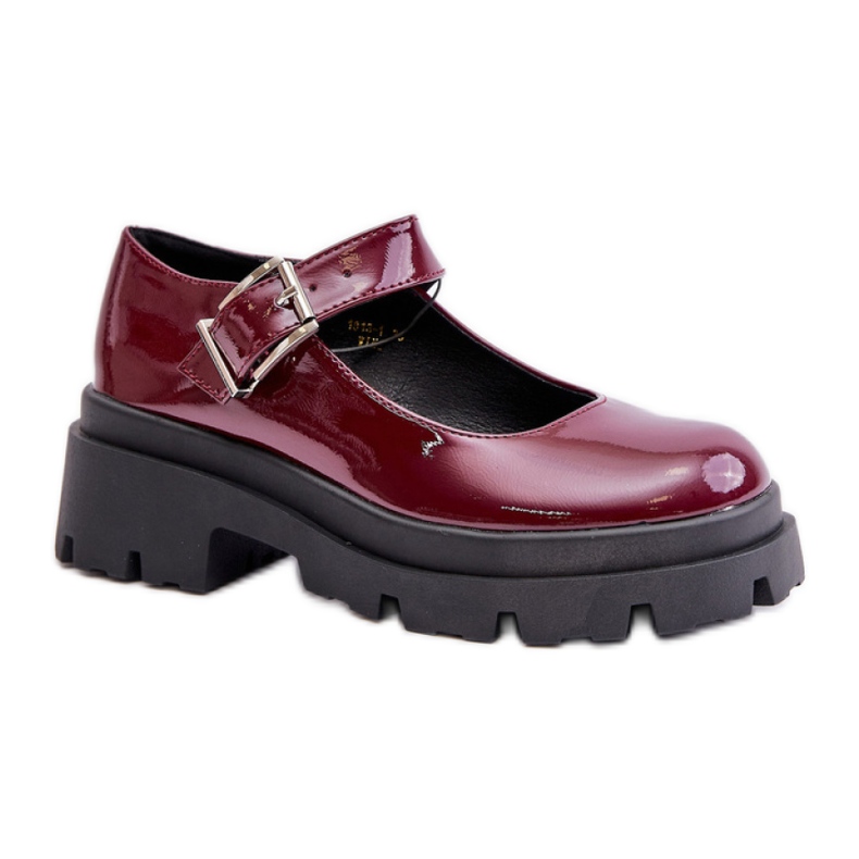Step in style Sapatos Modelo Plikuria 1813-1 Bordo Lakier - Entre com estilo vermelho