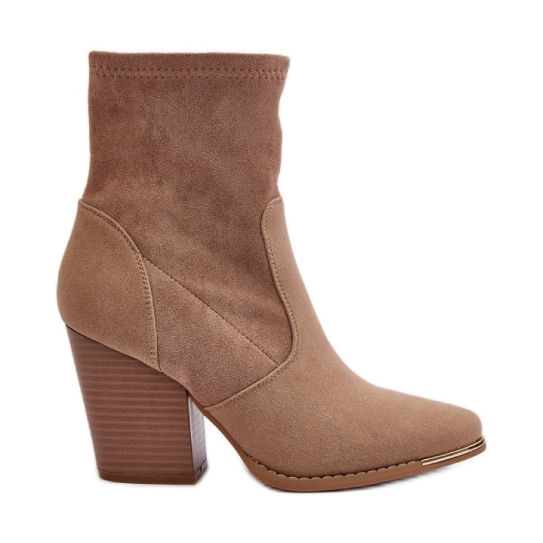 Step in style Botins Modelo Sanile A5619-63 Cáqui - Entre com estilo bege