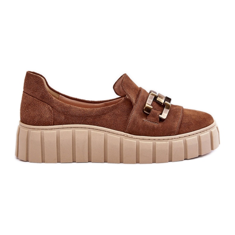 Step in style Sapatos Modelo Lewski 3398 Camurça Marrom - Entre com estilo castanho