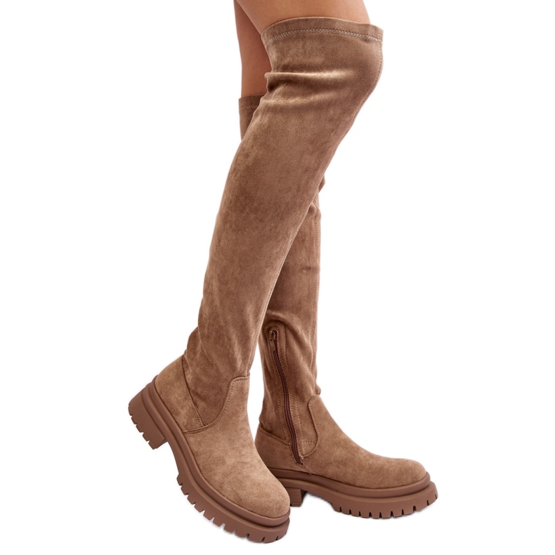 Step in style Botas Modelo Silune 23KZ35-6494 Bege - Entre com estilo