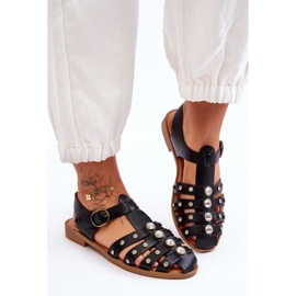 Step in style Sandálias Modelo Ascot G-13 Pretas - Entre com estilo preto