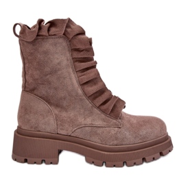 Step in style Workers Model Nacelle NS336P Camurça Bege Escuro - Entre com estilo