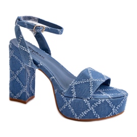 Step in style Sandálias Modelo Acrana JA-49 Azul - Entre com estilo