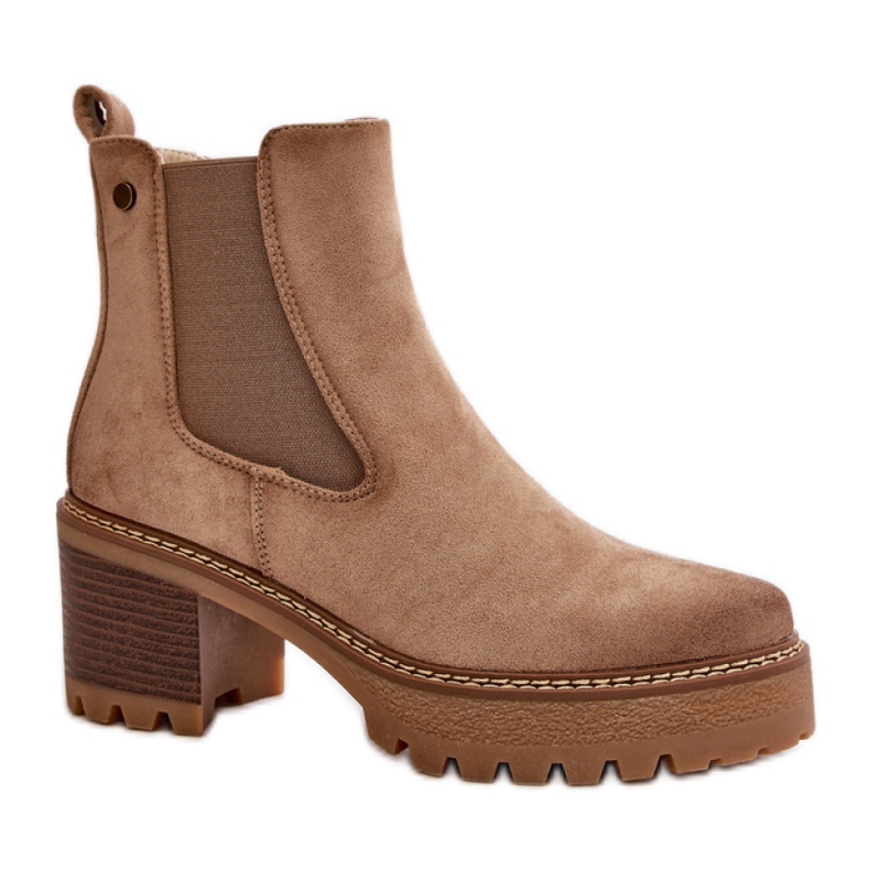 Step in style Botas Modelo Irissinae KE217 Bege - Entre com estilo