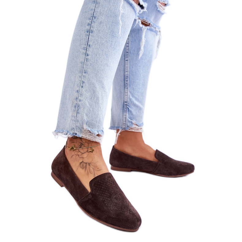 Step in style Mocassins Modelo Giovana LR29515 Marrom – Entre com estilo castanho