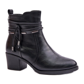 Step in style Botas Modelo Lobina ASA128-37 Pretas - Entre com estilo preto