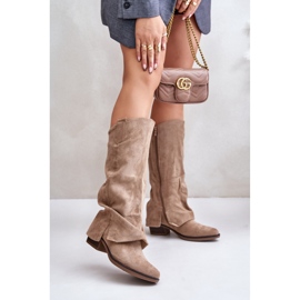Step in style Botas Modelo Stinova RMR2382-2 Bege - Entre com estilo